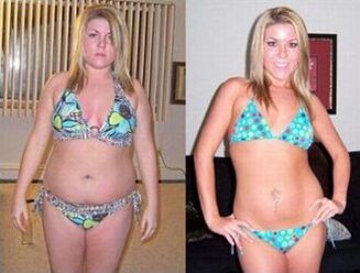 Antes y después de perder 6 kg con la dieta de la sandía